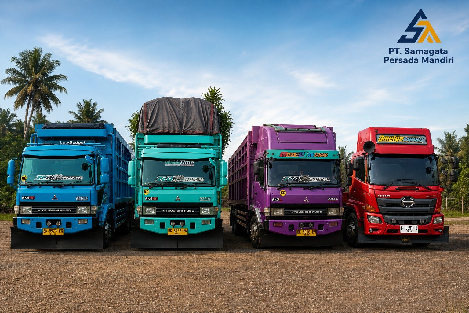 Tronton Hino Fuso untuk ekspedisi dan trucking